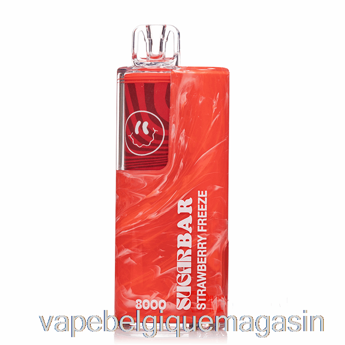 Vape Shop Bruxelles Barre De Sucre Sb8000 0% Zéro Nicotine Jetable Fraise Gel
